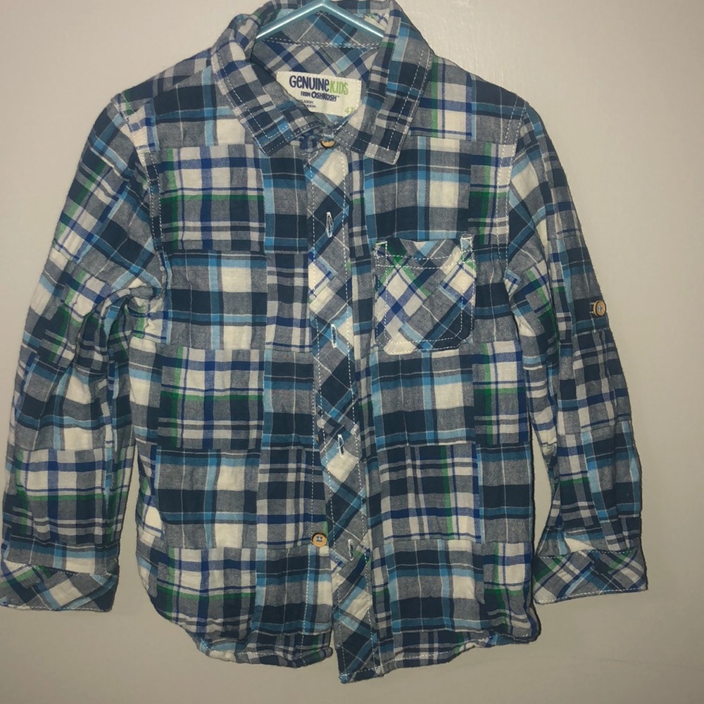 Button up plaid shirt